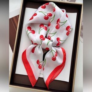 Cherry Print Scarf P57